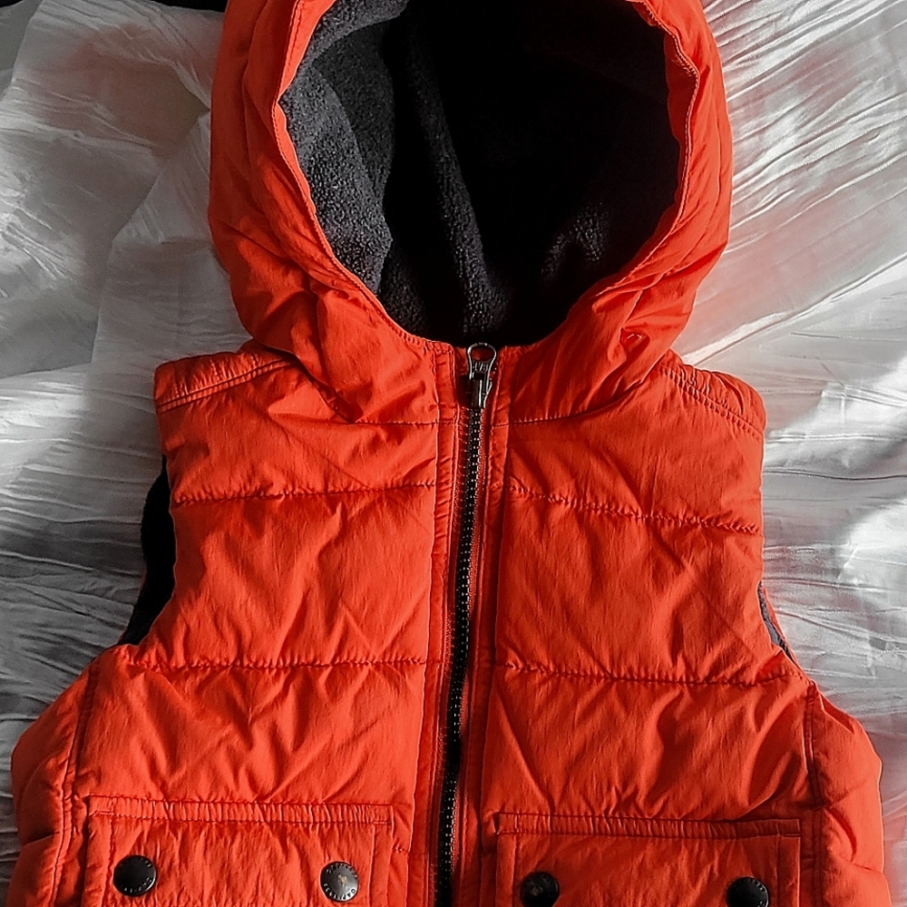Orange Puffer Vest Baby Gap SZ 2YRS